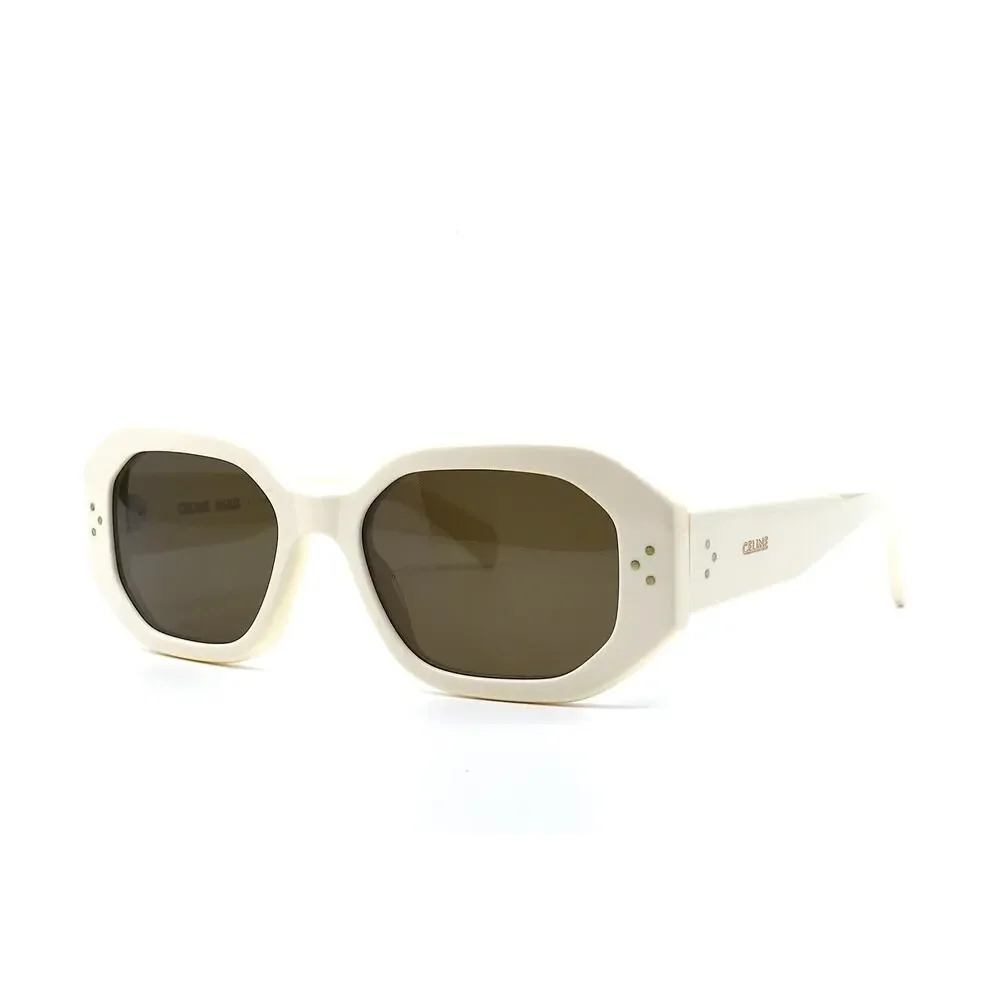 NEW CELINE CL40255I 25E IVORY BROWN AUTHENTIC SUNGLASSES - Picture 4 of 12